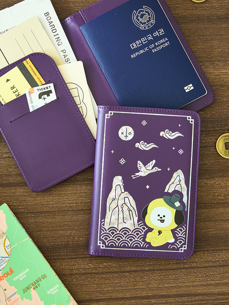 BT21 CHIMMY Premium K Edition Jaguar Graphic Passport Case