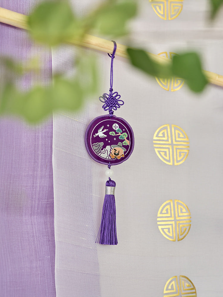BT21 SHOOKY Premium K Edition Embroidery Testle Keyring