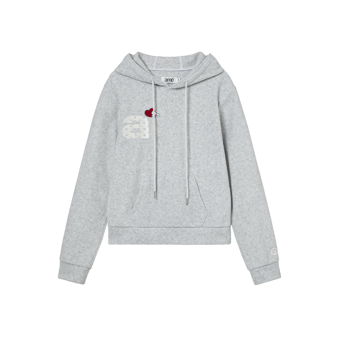 AEAE Cinnamoroll Fleece Hoodie Light Grey