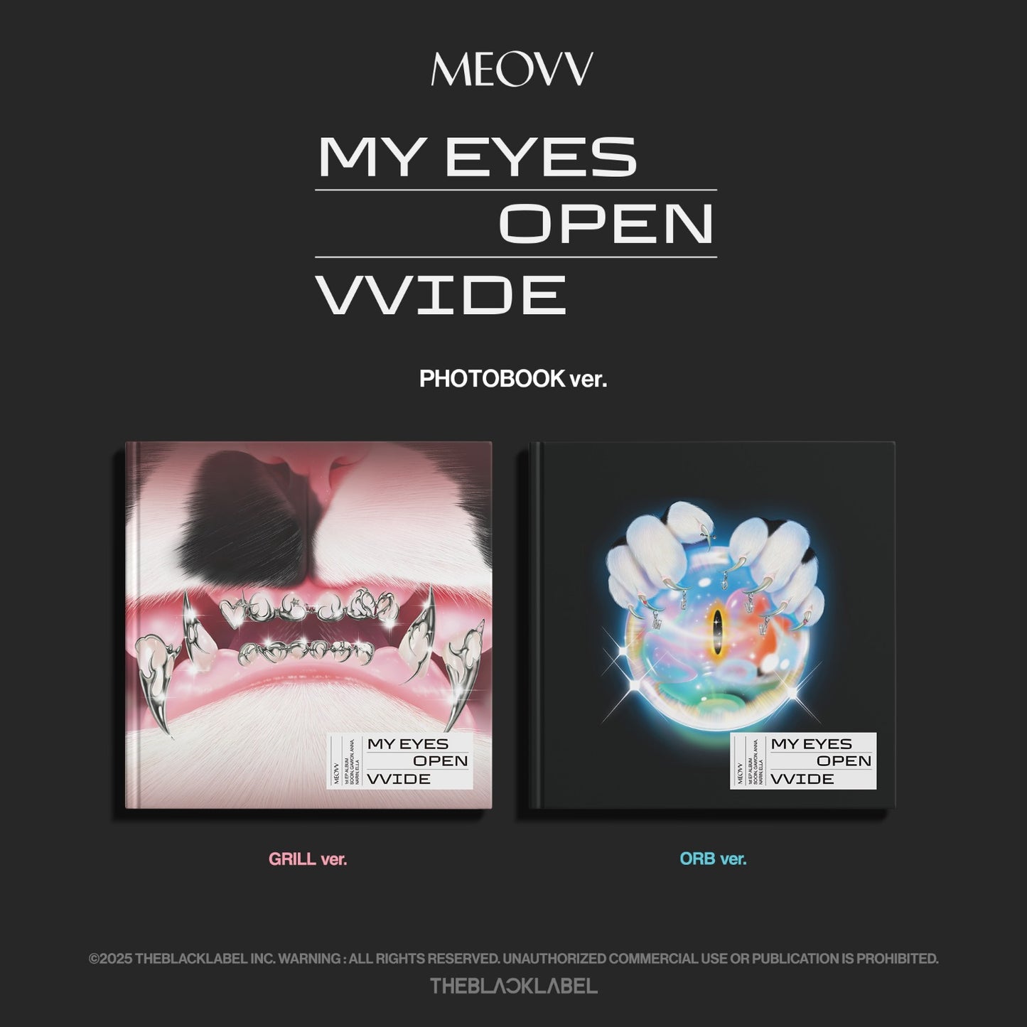 (SET) MEOVV 1st EP ALBUM 'MY EYES OPEN VVIDE' (PHOTOBOOK ver.) - YG SELECT