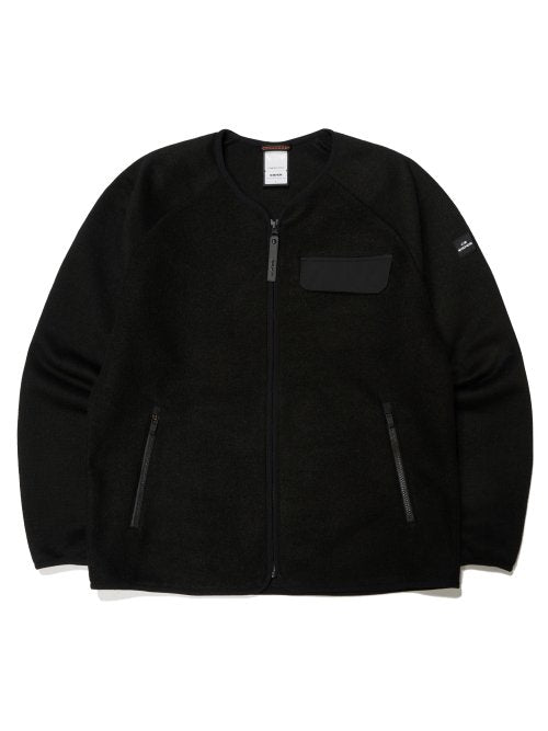 WOOLEECE (Woolis) UNI cardigan jacket_black