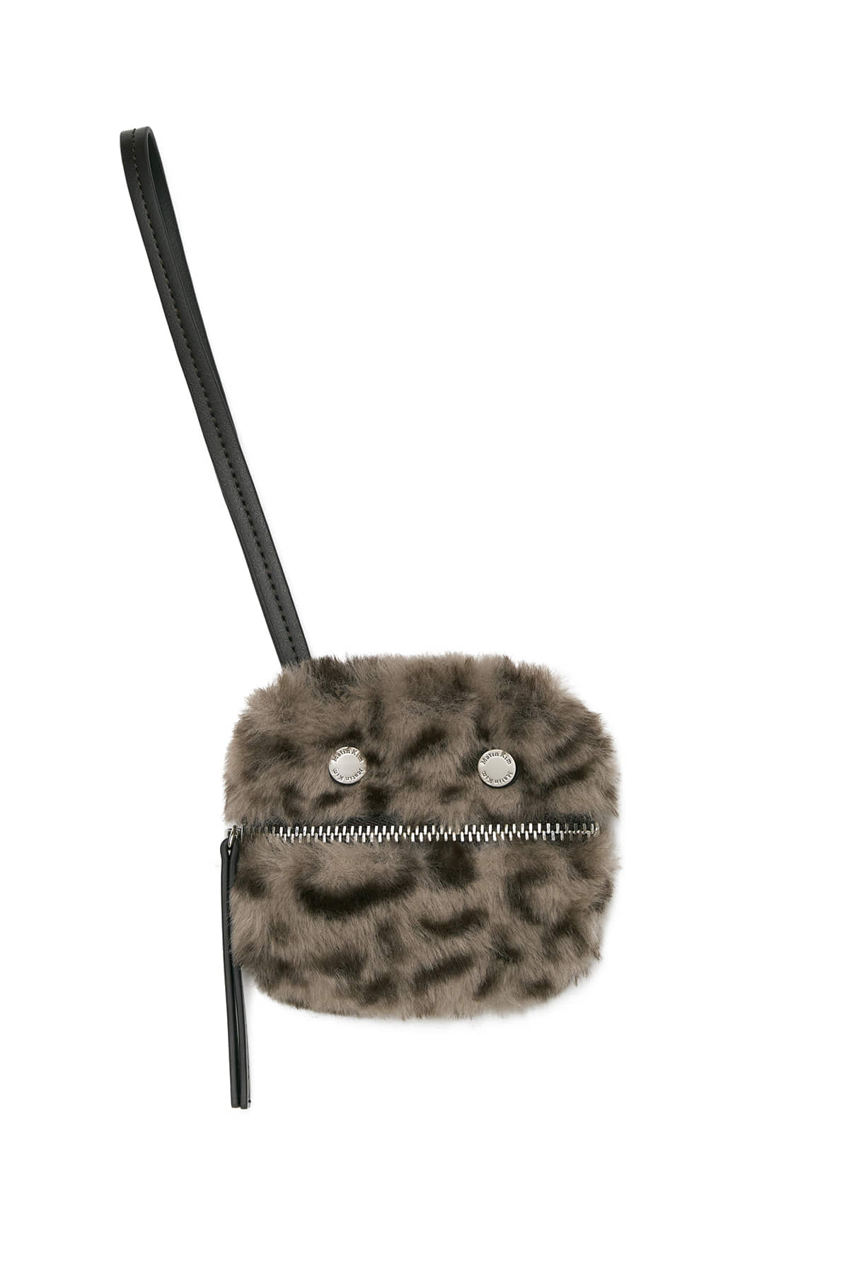 LEOPARD MINI POUCH IN GREY