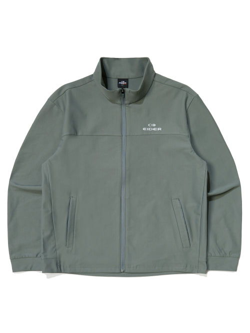 POP Alpha Tricot Sweat Jacket_GREEN GREY