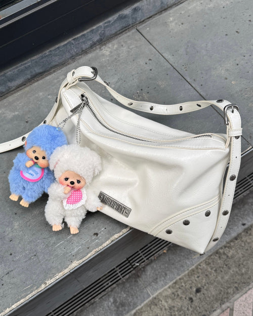 Stud Shoulder Bag (ivory)