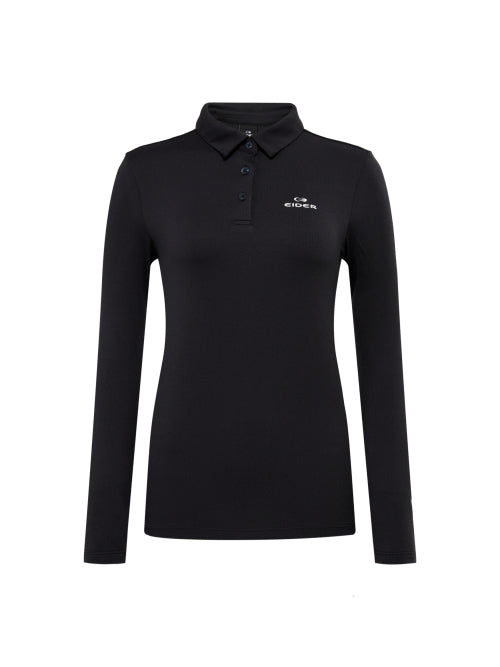 POP Brush Women's Polo T-Shirt_Black