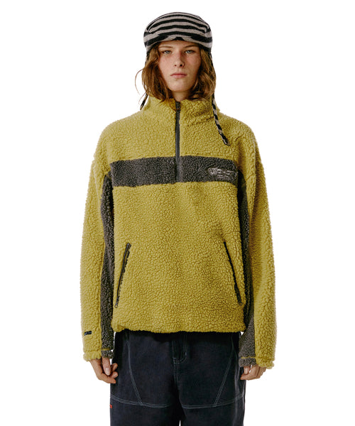 Goof-Off Fleece Half Zip Pullover Yellow