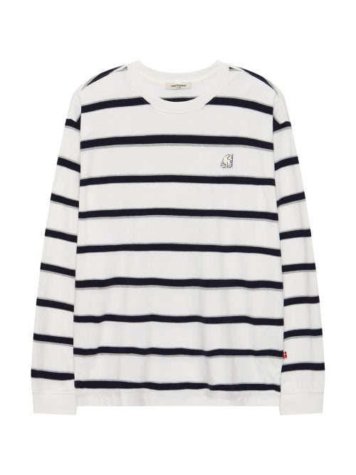 Stripe Long Sleeve T-shirt - U_Off White