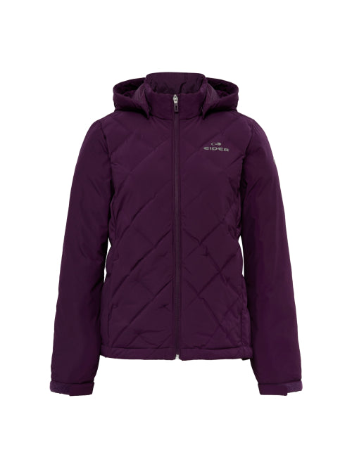 POP Tube Women's Hybrid Down Jacket_Dark Magenta