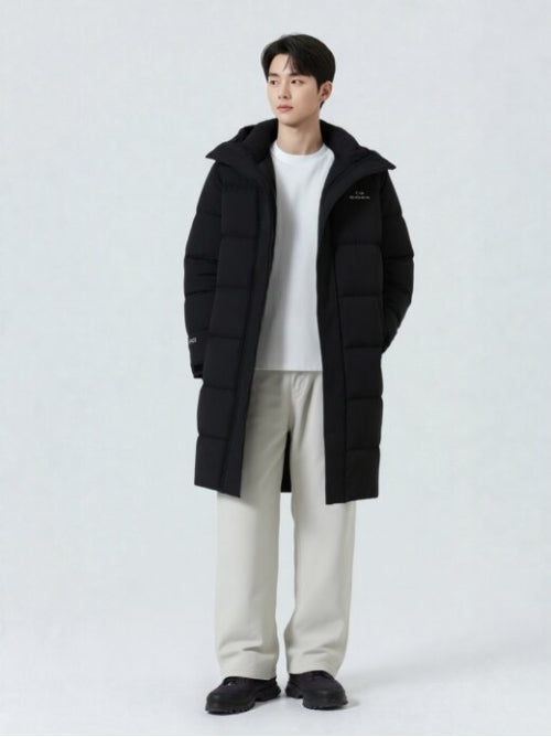 STELOL D (Stainless D) UNI Long Down Jacket_Black