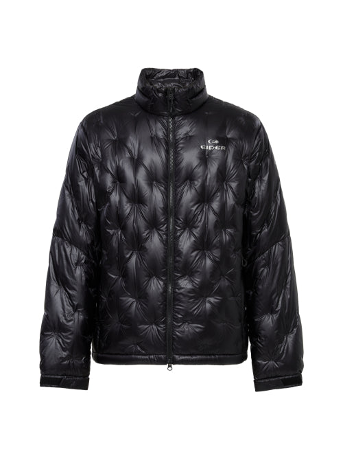 HERITAGE (Heritage) Men's Embroidery Quilting Down Jacket_Black
