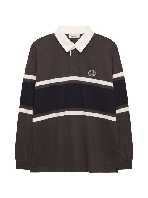 Rugby Polo T-shirt - U_Dark Brown