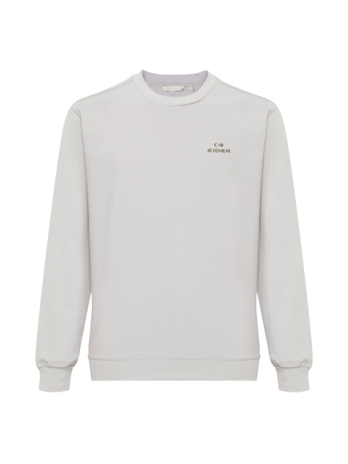 WEATHER FLEX (Wether Flex) Men's Hybrid Round T-Shirt_Grayish BEIGE