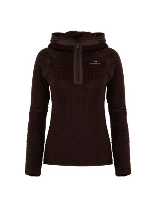 HERITAGE (Heritage) Women's Polatech Alpha Hooded T-Shirt_RED BROWN