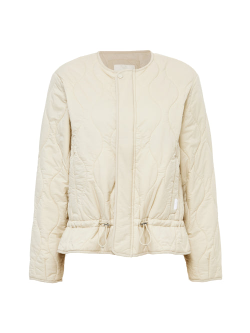 SHIRRING (shirring) Women's quilting padded jacket_SOY