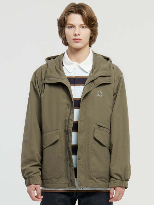 Base Camp Hoodie Jacket - M_Khaki