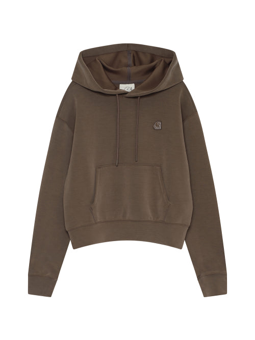 Modal Sandwashing Hoodie T-shirt - W_COPPER BROWN