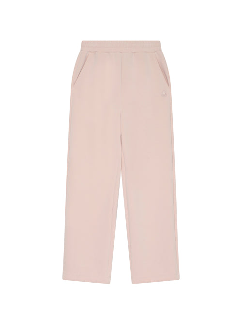 Modal Sandwashing Sweat Straight Pants - W_Light Pink