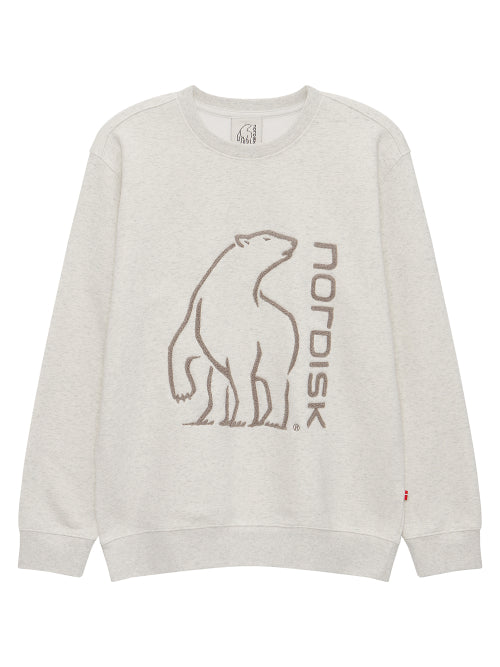 Big Polar Bear Napping Sweatshirt - U_OATMAL MELANDY