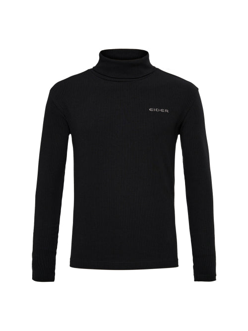 LAYER 7 (Layer 7) Men's Long-Sleeved Turtleneck T-shirt_Black