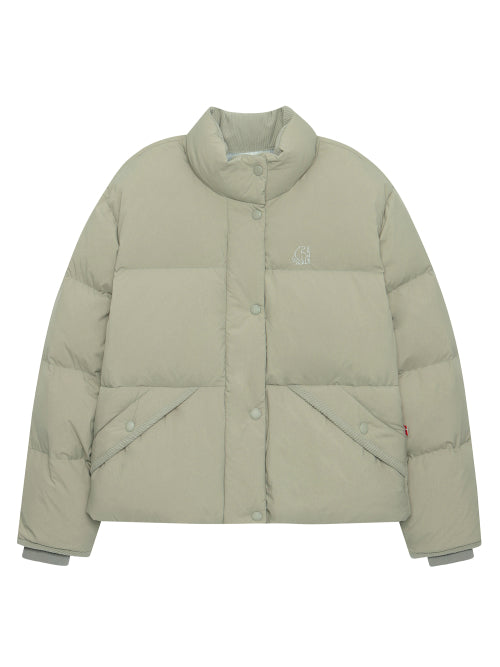 Crystalline puffer jumper - W_Light Khaki