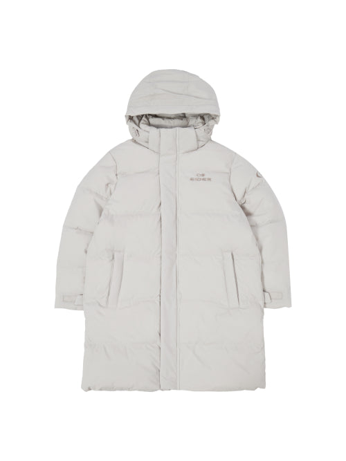 STELOL S (Stainless S) Kids UNI Long Down Jacket_Grayish BEIGE
