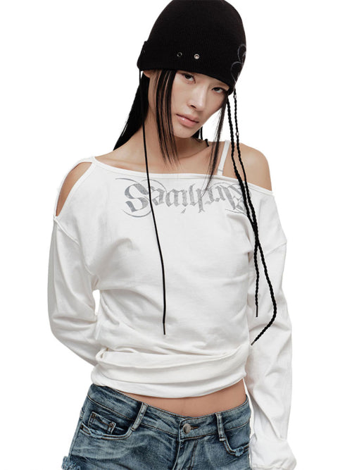 ASHA DRAPED SWEATSHIRT (WHITE)