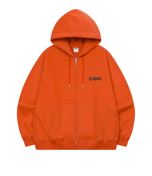 CEC ZIP-UP HOODIE(ORANGE)