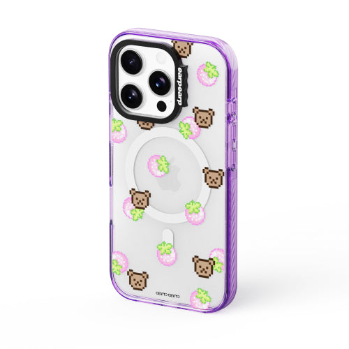 Strawberry Pixel Bear-PURPLE (Wave Label+)