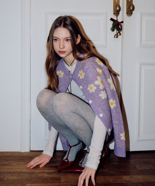 lotsyou_Isla Knit Cardigan Light Purple