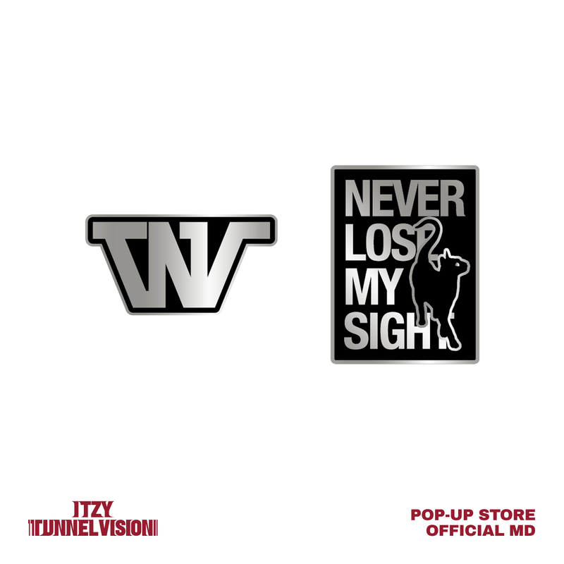 METAL BADGE SET - TUNNEL VISION