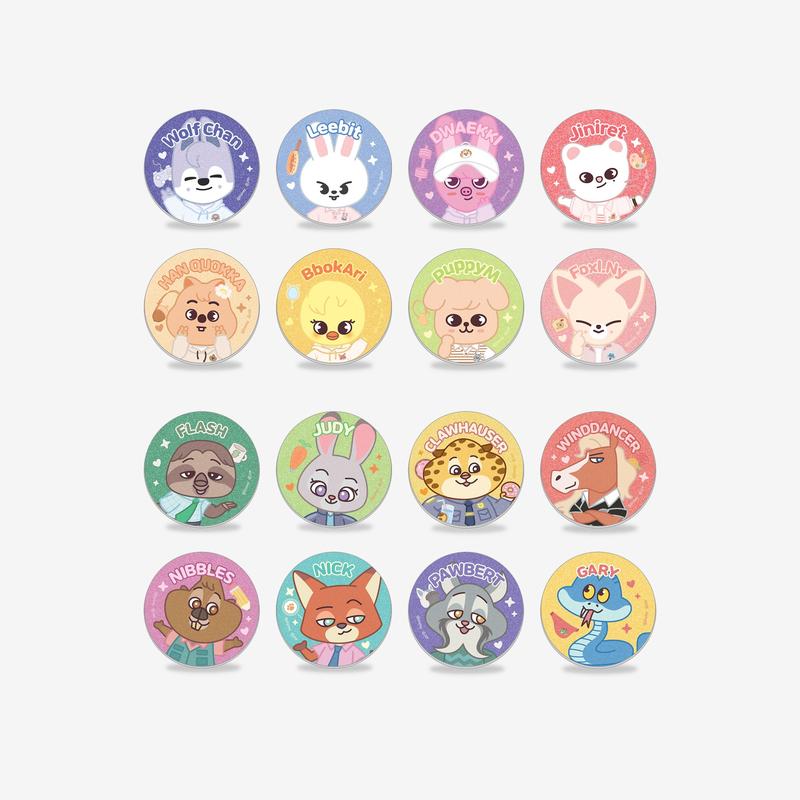 SECRET GLITTER CAN BADGE - ZOOTOPIA2 | SKZOO