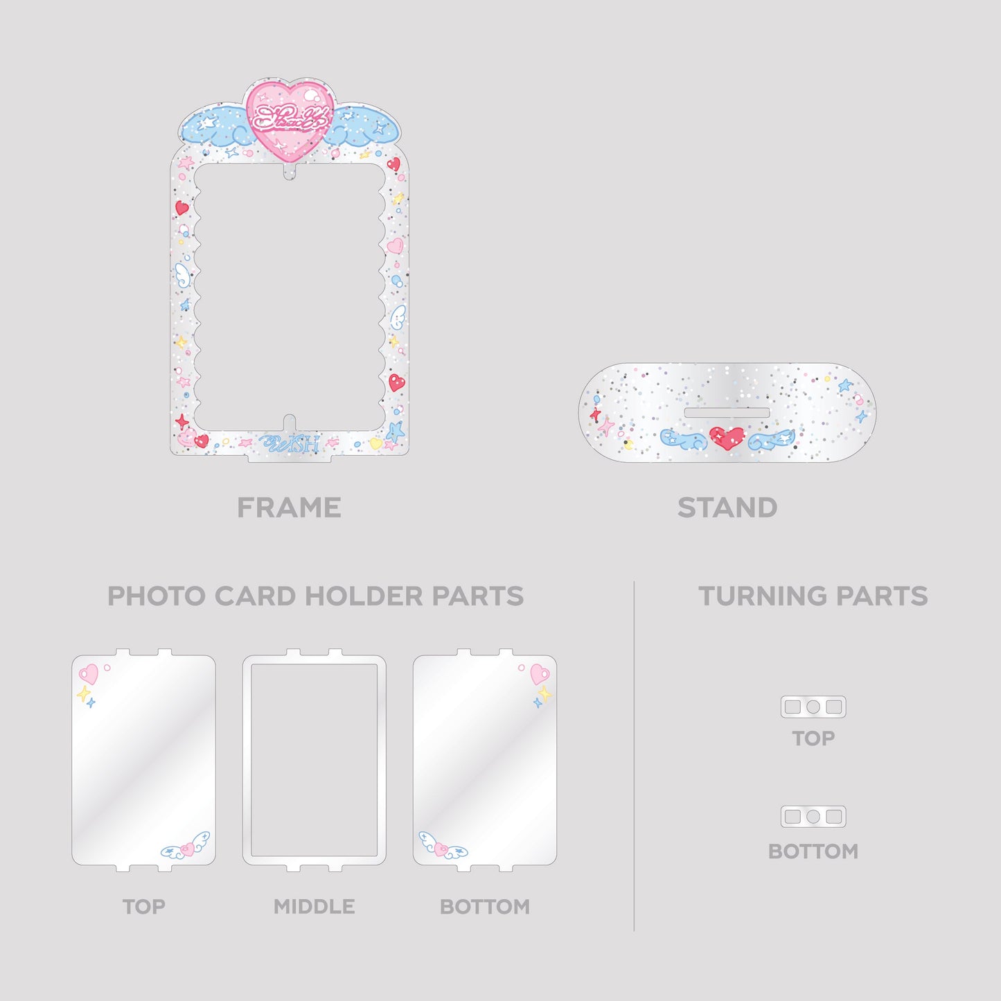 ACRYLIC TURNING STAND SET - NCT WISH 'LET'S GO STEADY' POP-UP MD