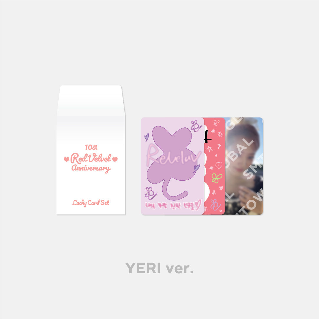 LUCKY CARD SET - Red Velvet 10th Anniversary MD