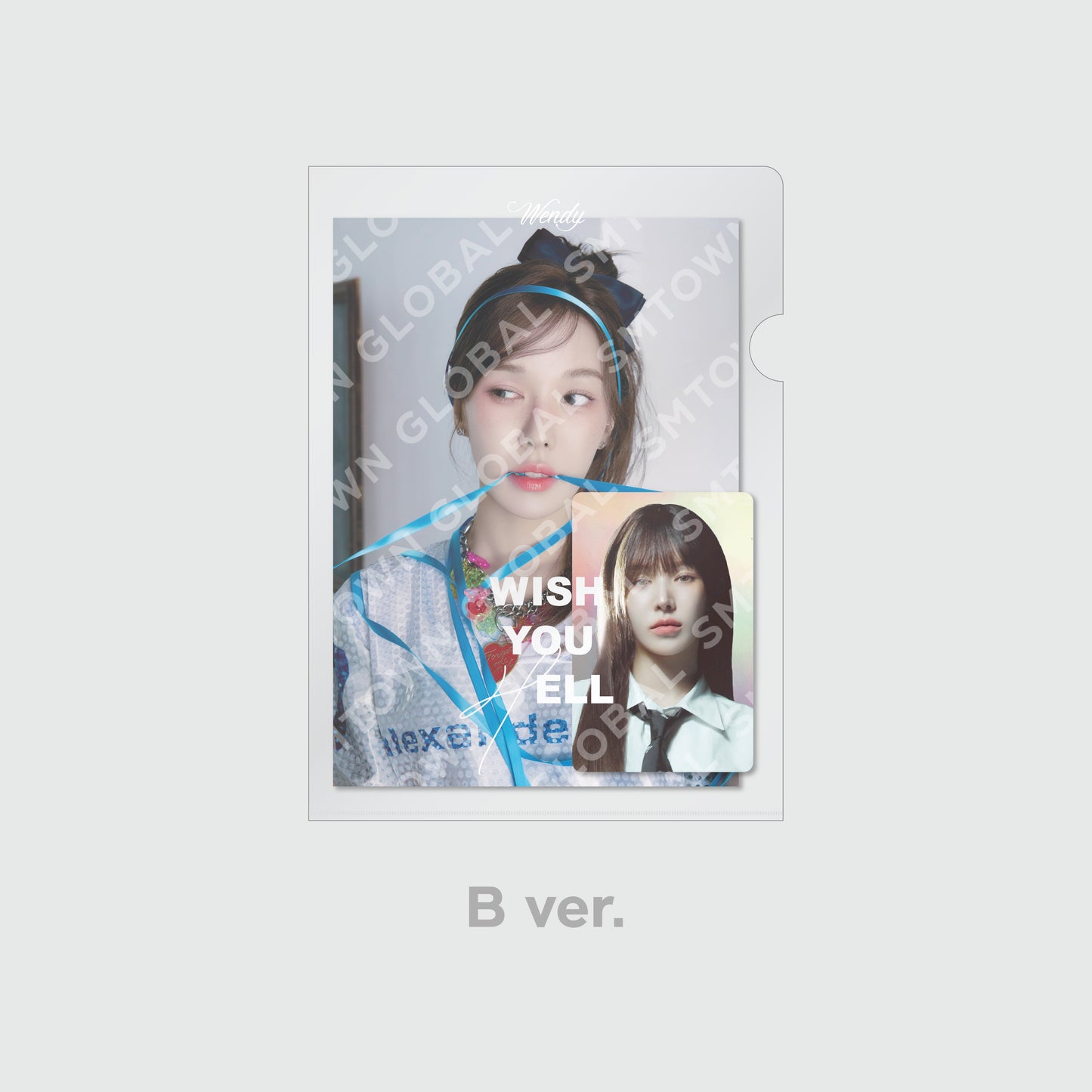 POSTCARD + HOLOGRAM PHOTO CARD SET - WENDY 'Wish You Hell - The 2nd Mini Album' MD