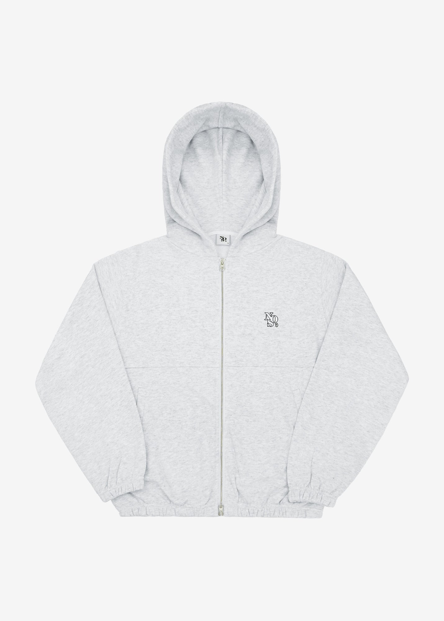 cut napping hooded zip-up - wrought melange | NOS7