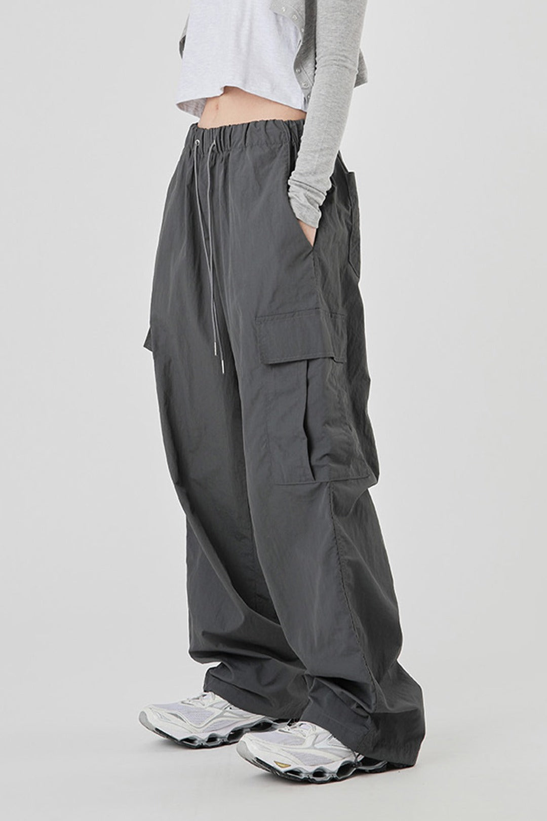Daily Loose Fit Cargo Banding Pants