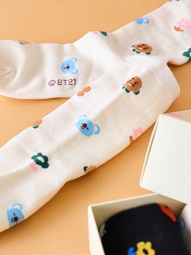 BT21 Basic Jacquard Socks Gift Set (2 PCS)