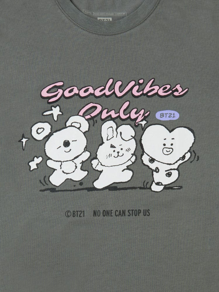 BT21 BASIC Unit 2 Short Sleeve T-shirt Gray