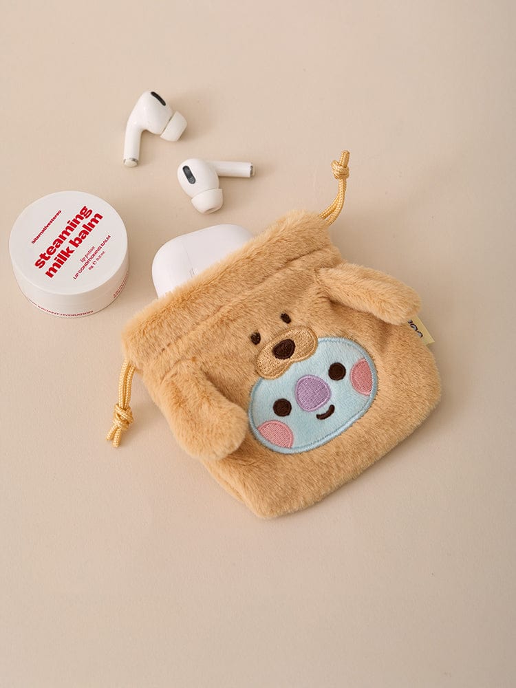 BT21 KOYA BABY Fluffy String Mini Baekcham Pouch