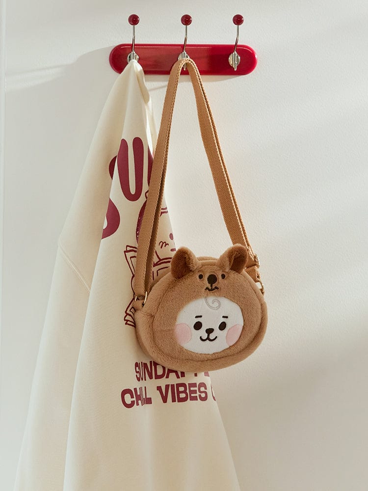 BT21 RJ BABY Fluffy Face Doll Crossbag