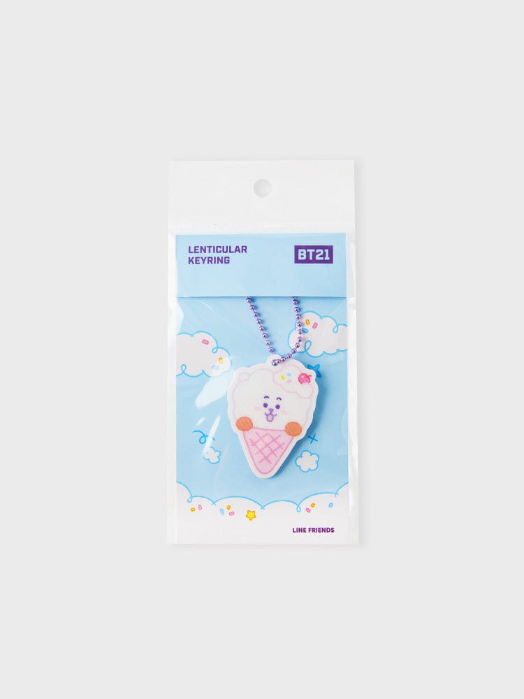 BT21 On the Cloud RJ lenticular keyring