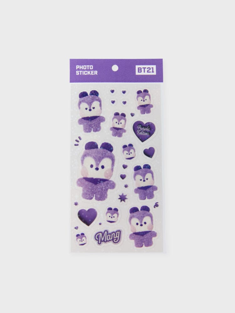 BT21 MANG Purple of Wish Edition Mini Sticker