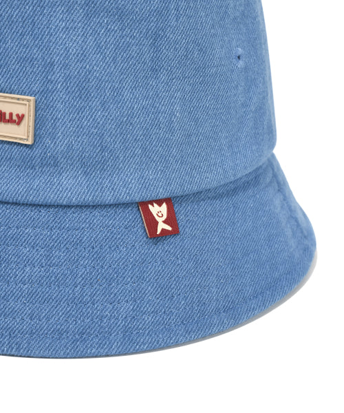 Basic bucket hat indigo
