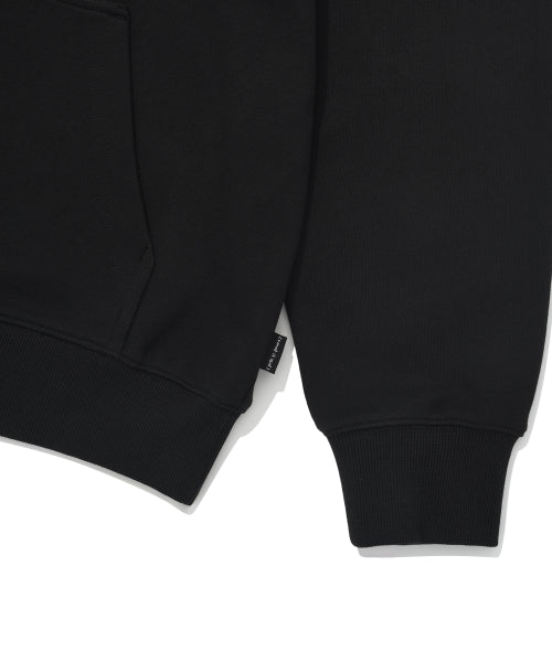 Basic Logo Wappen Hood Black