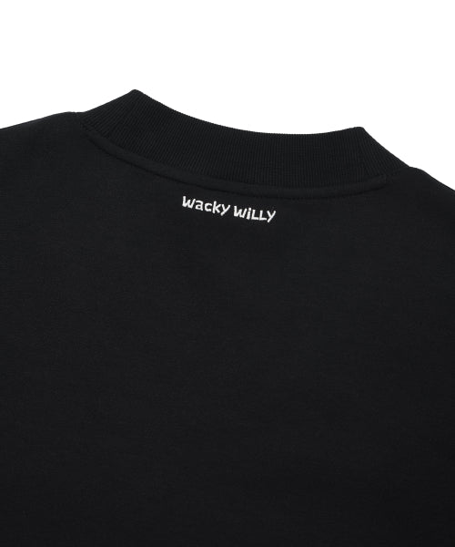 Jersey V-neck pocket cardigan black