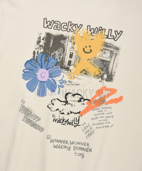 Graffiti sweatshirt cream