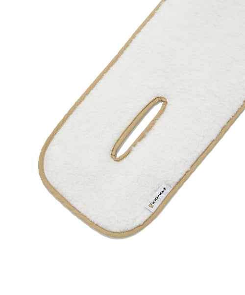 quilting reversible muffler ivory