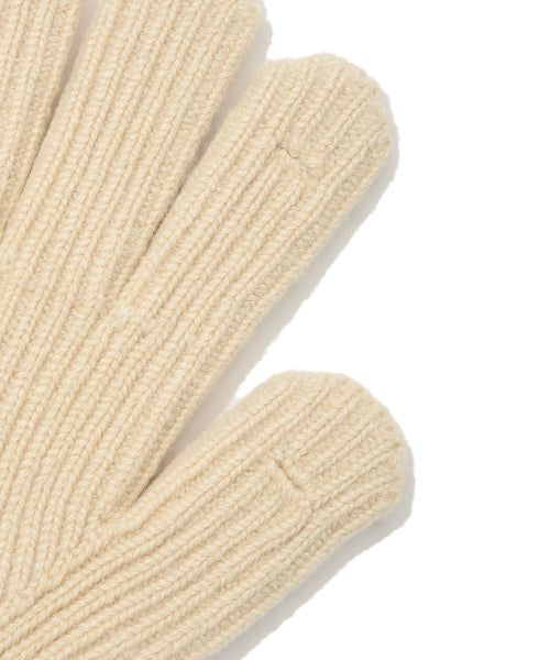 Basic Knit Gloves Ivory