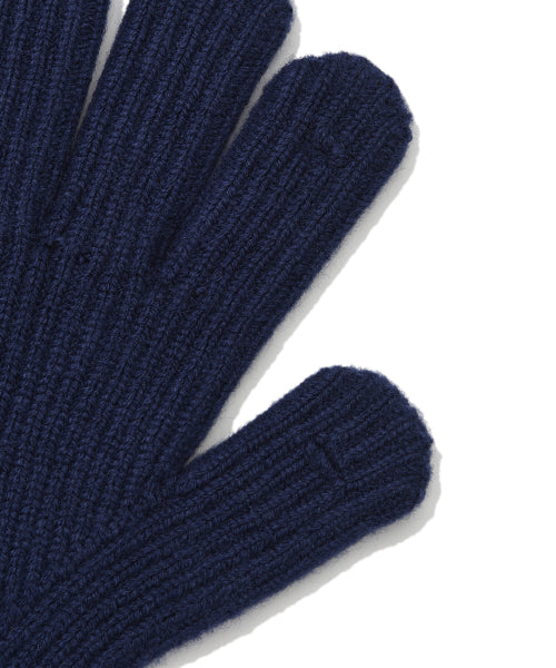 Basic Knit Gloves Navy