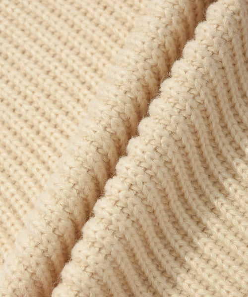 Basic Knit muffler ivory